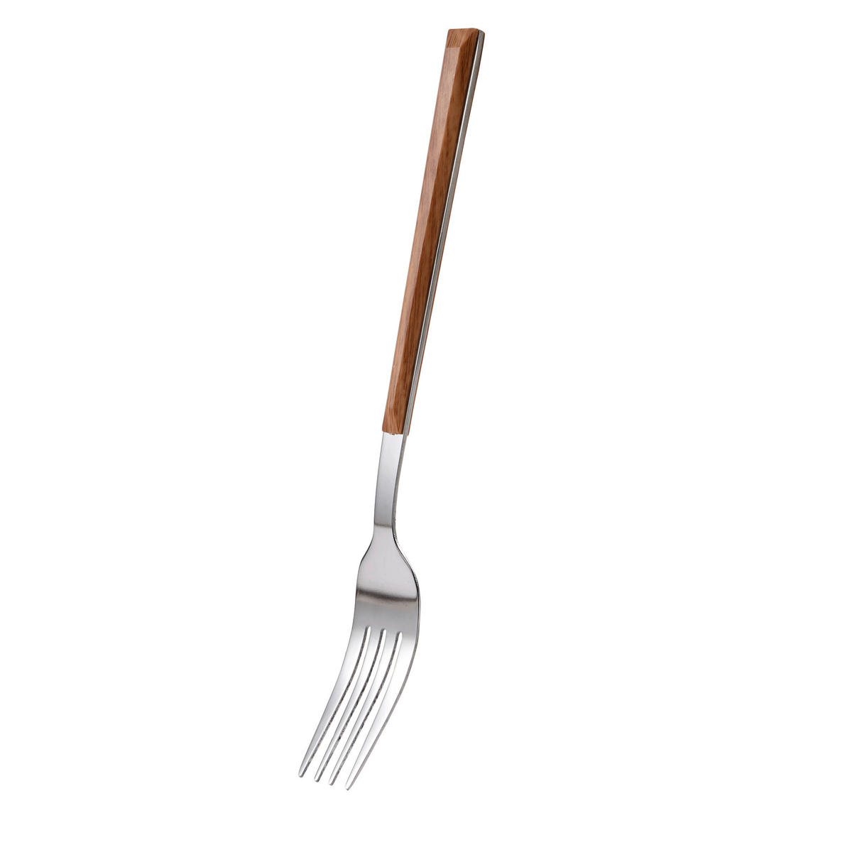 BERGNER Besteckset NATURALLY silber Kunststoff 24 tlg. NATURALLY - braun/silber - BERGNER