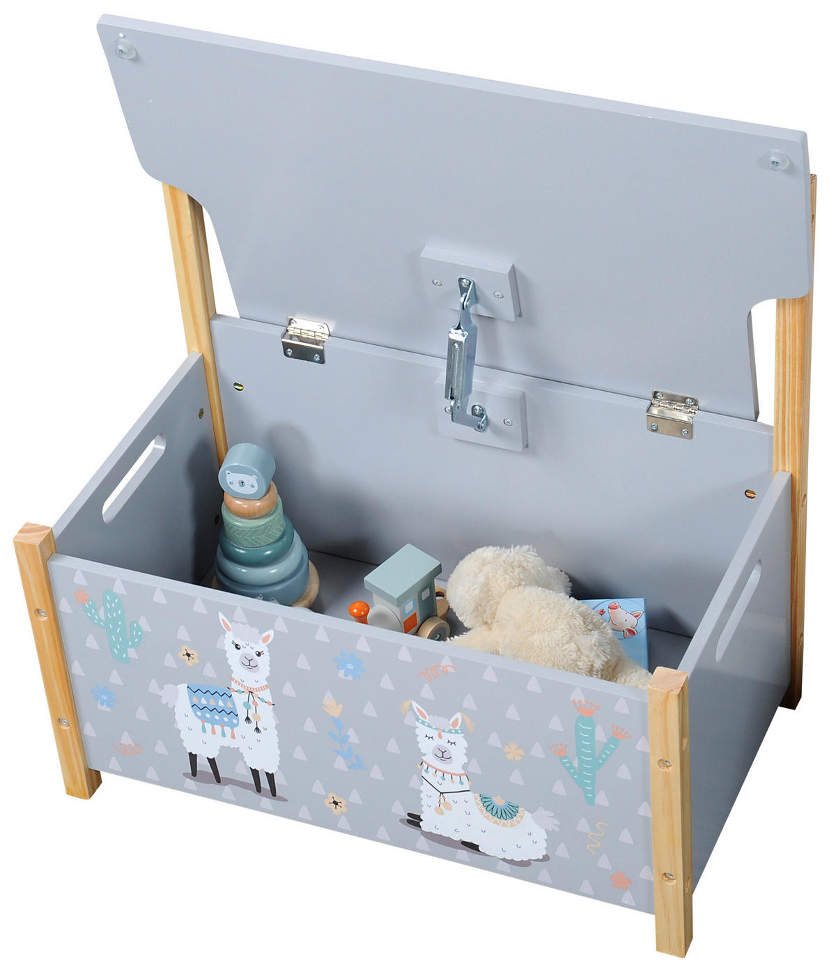 Kesper Kinder-Sitzbank Alpaka grau B/H/L: ca. 60x56x34,5 cm Alpaka - grau (34,50/60,00/56,00cm) - Kesper