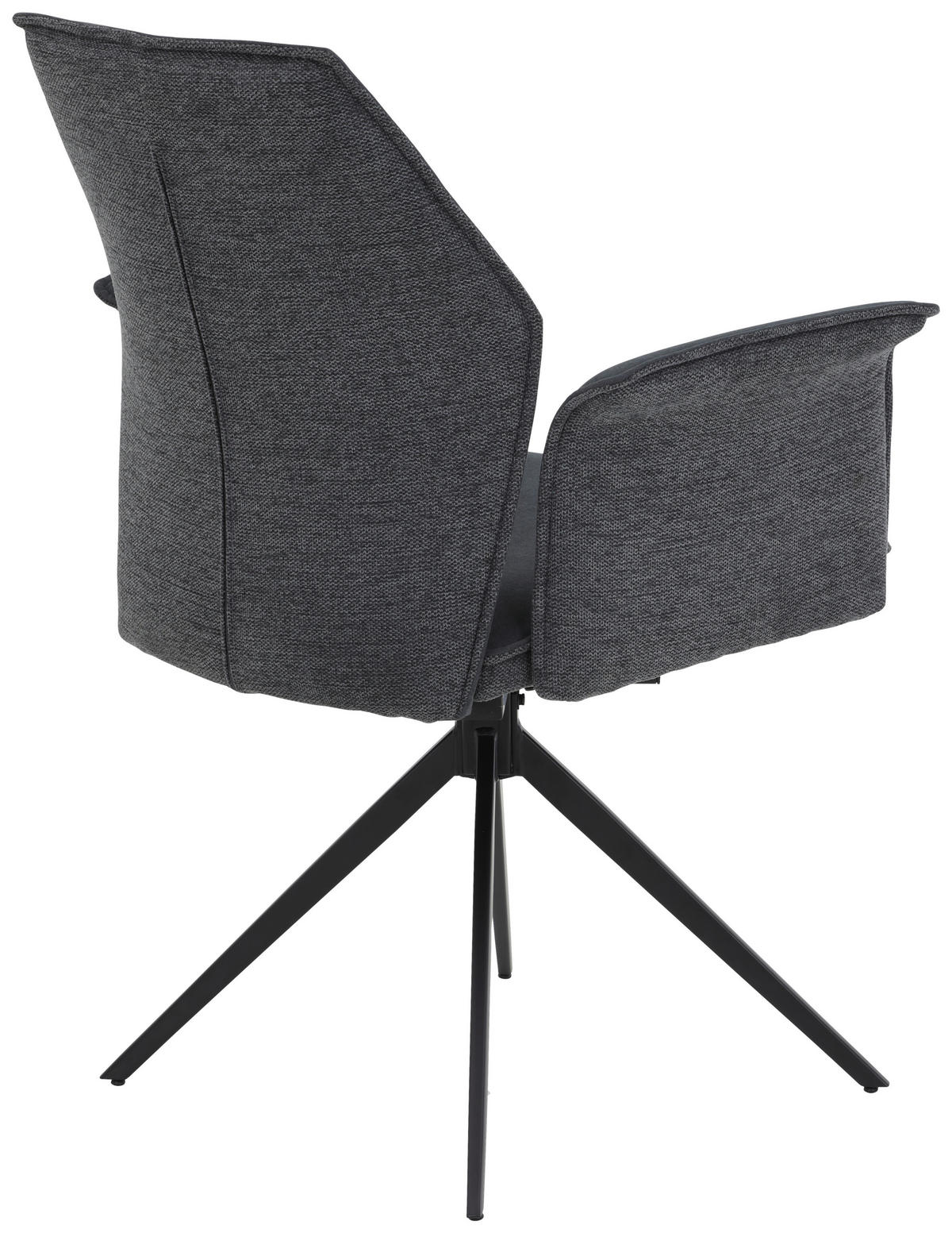 Armlehnstuhl Susanne anthrazit Microfaser B/H/T: ca. 65x92x64 cm Susanne - schwarz/anthrazit (65,00/92,00/64,00cm)