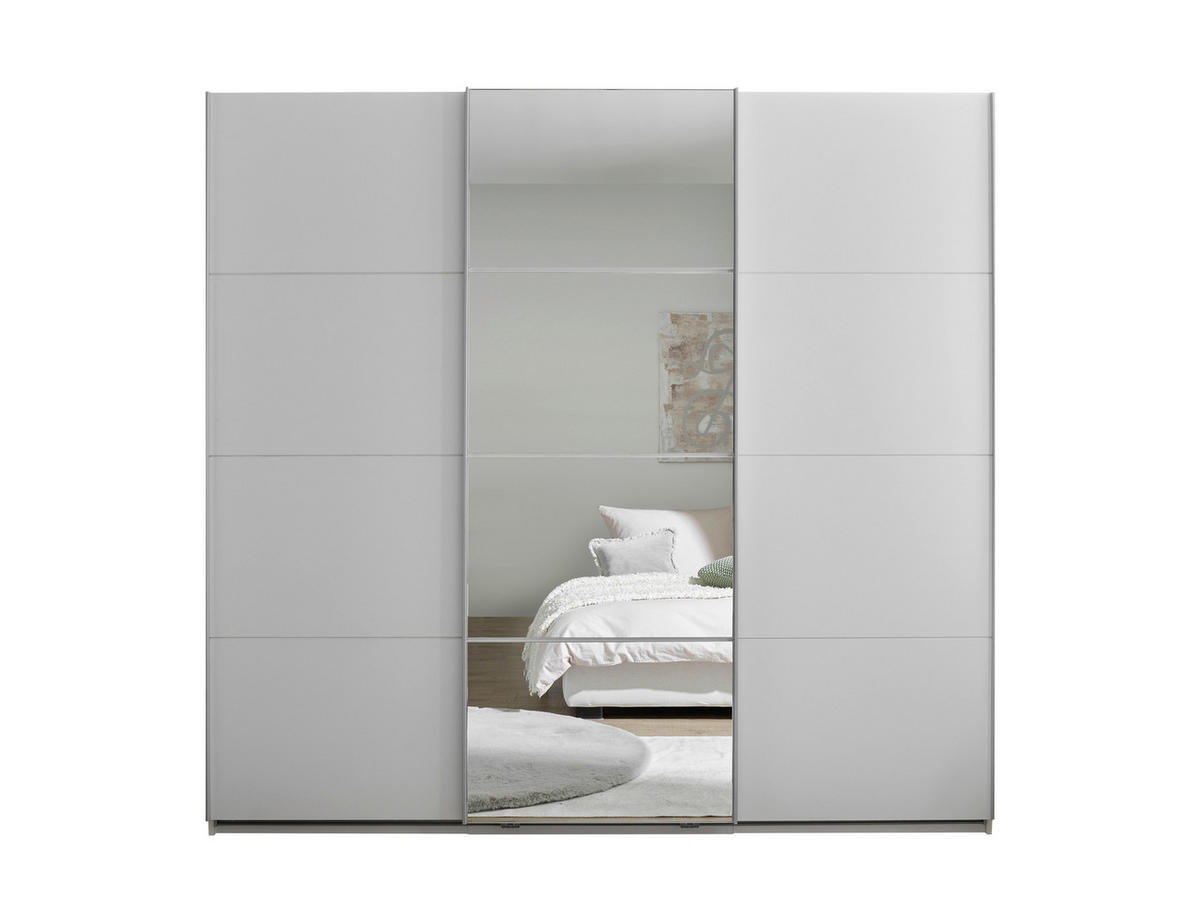 weiß B/H/T: ca. 215x204x60 cm Carano Schwebetürenschrank - weiß (215,00/204,00/60,00cm)