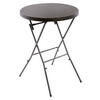 VCM Stehtisch braun Kunststoff H/D: ca. 110x80 cm Stehtisch - braun (80,00/110,00cm) - VCM