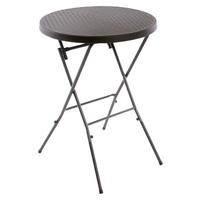 VCM Stehtisch braun Kunststoff H/D: ca. 110x80 cm Stehtisch - braun (80,00/110,00cm) - VCM