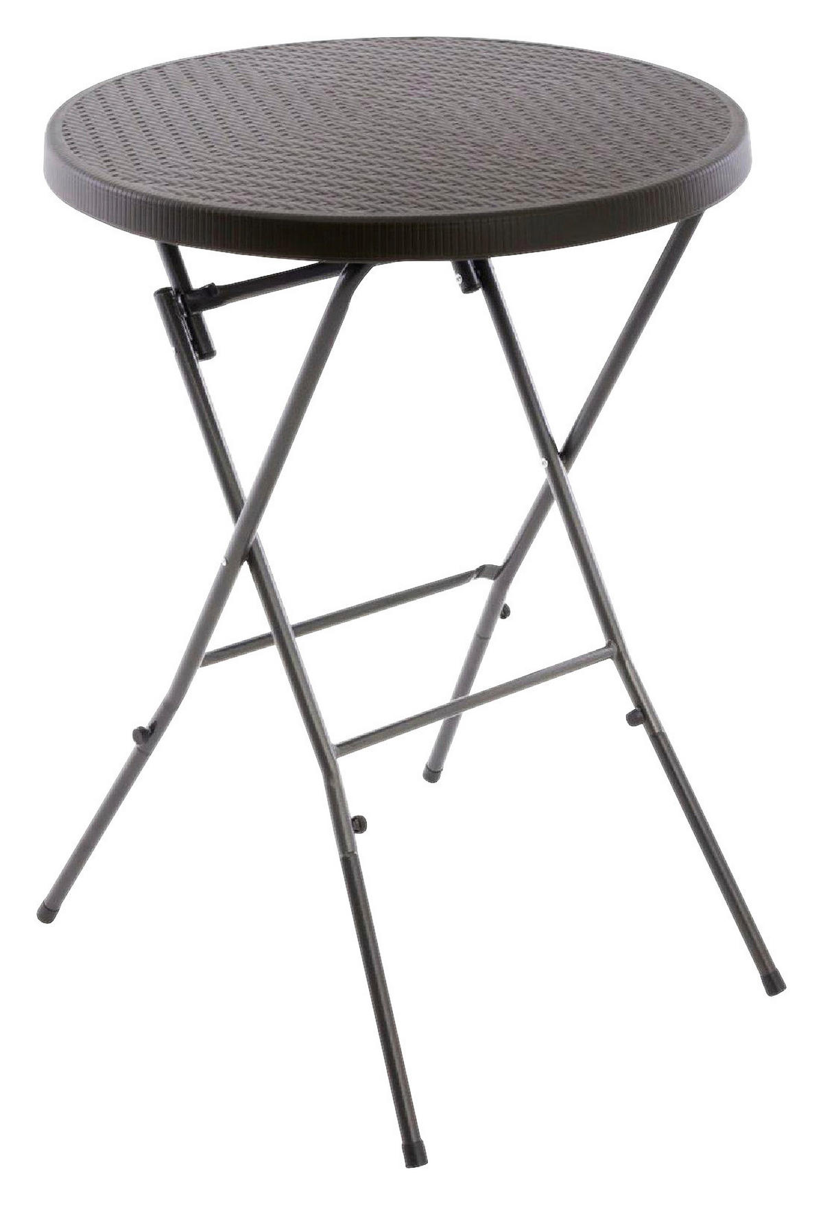 VCM Stehtisch braun Kunststoff H/D: ca. 110x80 cm Stehtisch - braun (80,00/110,00cm) - VCM