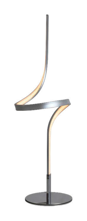 Näve Leuchten LED Tischleuchte NV3106559 silber Metall Kunststoff B/H/L: ca. 16x63x16 cm null 1 Brennstellen Loop Line - silber (16,00/16,00/63,00cm) - Näve Leuchten