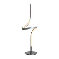 Näve Leuchten LED Tischleuchte NV3106559 silber Metall Kunststoff B/H/L: ca. 16x63x16 cm null 1 Brennstellen Loop Line - silber (16,00/16,00/63,00cm) - Näve Leuchten