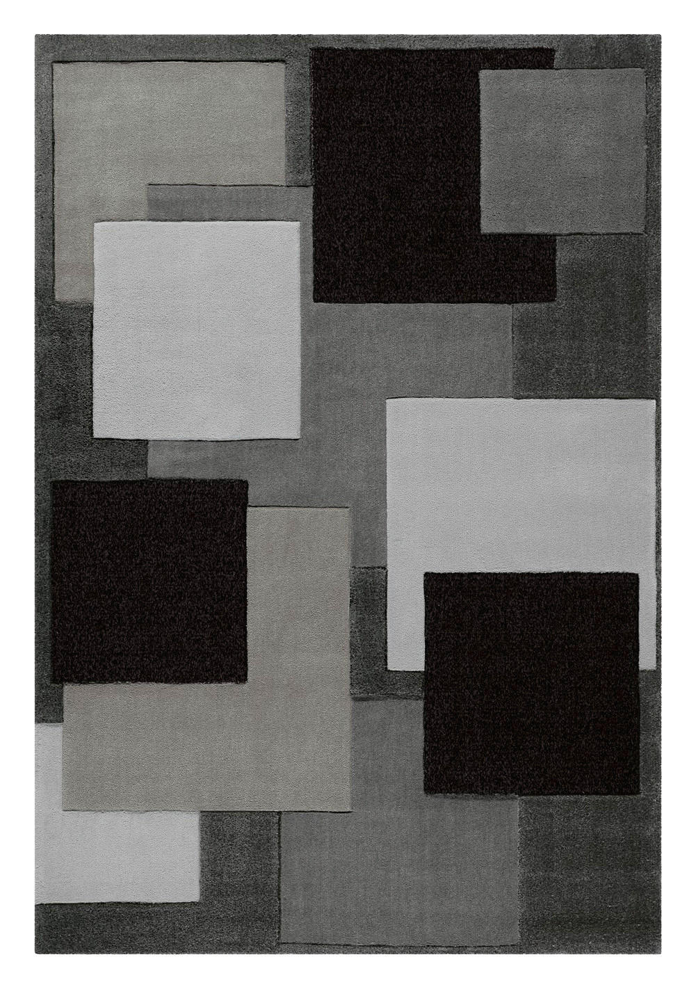 Arte Espina Kurzflorteppich Cool 646 schwarz B/L: ca. 70x140 cm Cool 646 - schwarz/grau (70,00/140,00cm) - Arte Espina