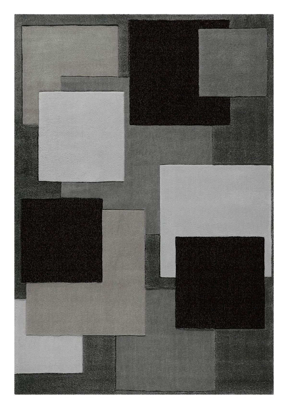 Arte Espina Kurzflorteppich Cool 646 schwarz B/L: ca. 70x140 cm Cool 646 - schwarz/grau (70,00/140,00cm) - Arte Espina