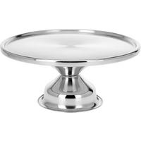 Kuchenplatte silber Edelstahl H/D: ca. 8x34 cm Kuchenplatte - silber (34,00/8,00cm)