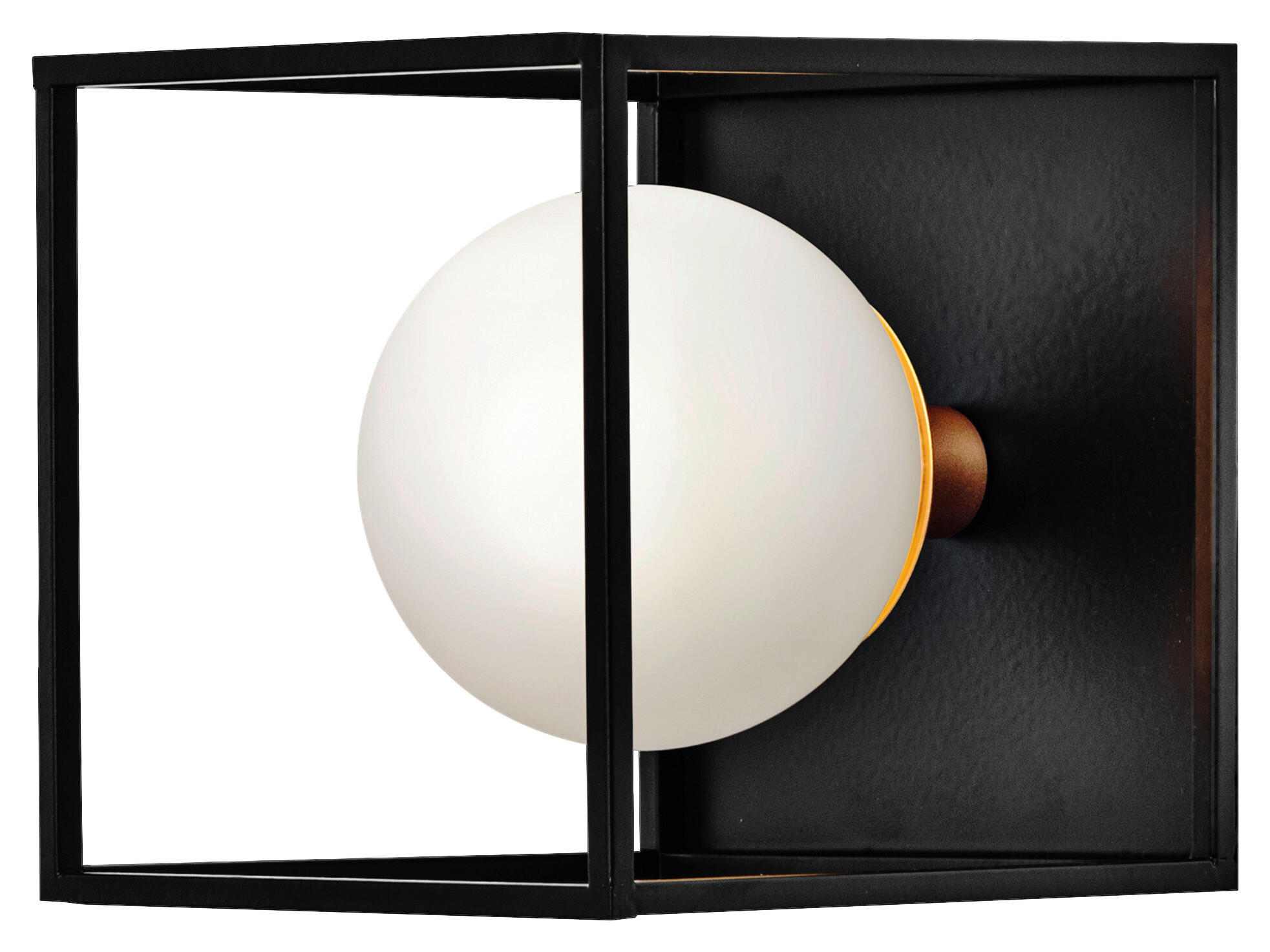 LEDVANCE Badezimmer-Wandleuchte Square 756908 schwarz weiß Metall Glas B/H/L: ca. 15x17,5x15 cm G9 Decor Square - weiß/schwarz (15,00/15,00/17,50cm) - LEDVANCE
