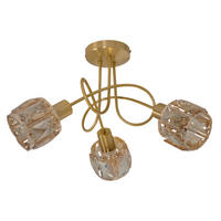 Näve Leuchten Spotleuchte 1280858 gold Metall Glas B/H/T: ca. 38x24x38 cm 3 Brennstellen Josefa - gold (38,00/24,00/38,00cm) - Näve Leuchten