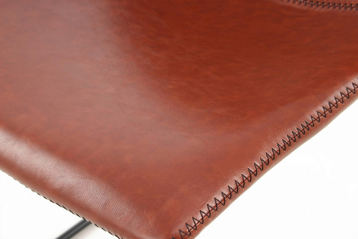 Stuhl Caila 100 2er kaffee Kunstleder B/H/T: ca. 47,5x82x56 cm Caila 100 2er - schwarz/kaffee (47,50/82,00/56,00cm) - 360 Living
