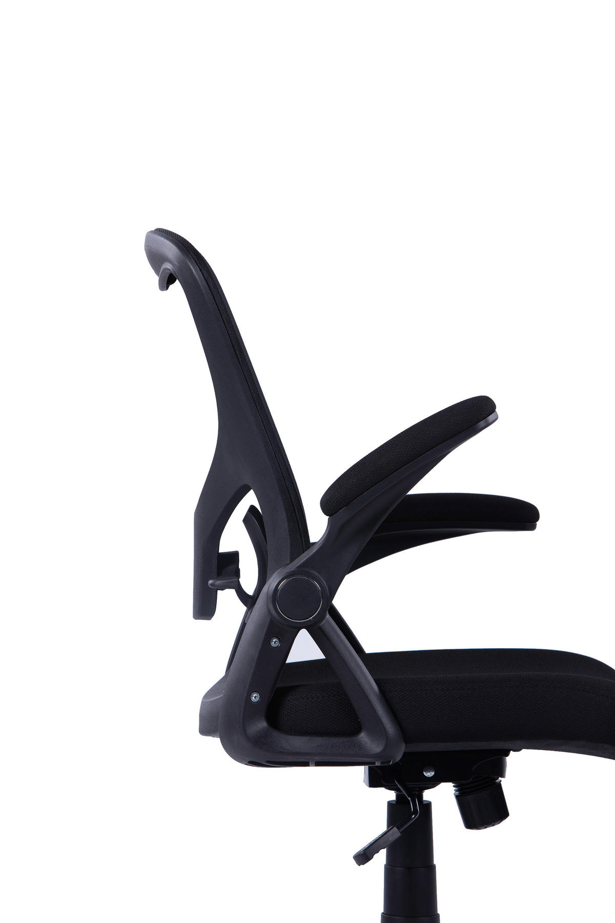 Chefsessel FLEX schwarz schwarz schwarz Webstoff Netzstoff Kunststoff FLEX - schwarz - byLIVING