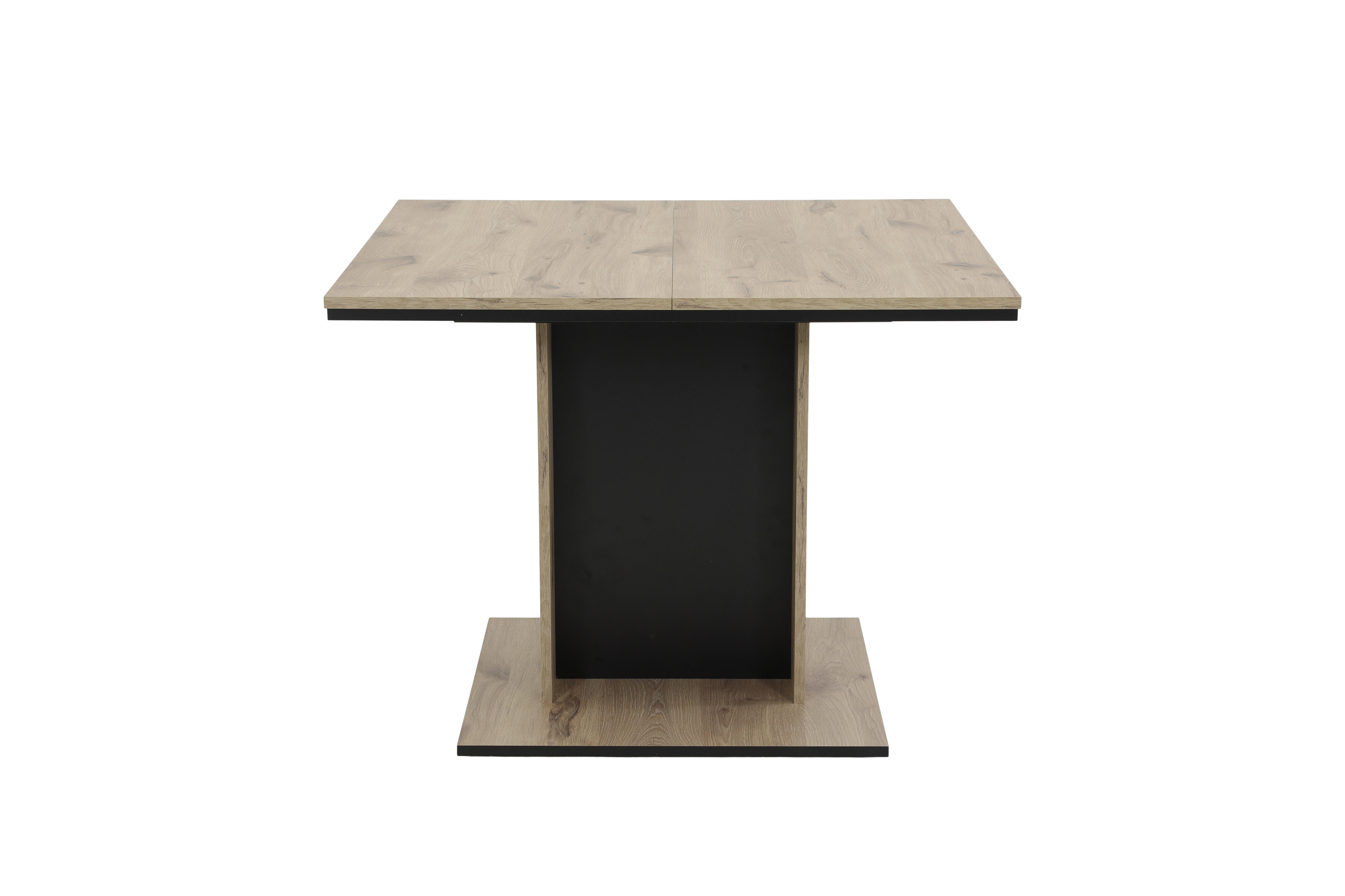 Säulenesstisch Raul Oak Eiche Viking Nachbildung B/H/T: ca. 100x76x100 cm Raul - schwarz/Oak (100,00/76,00/100,00cm)