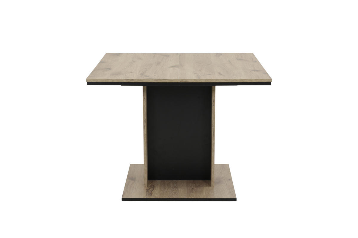 Säulenesstisch Raul Oak Eiche Viking Nachbildung B/H/T: ca. 100x76x100 cm Raul - schwarz/Oak (100,00/76,00/100,00cm)
