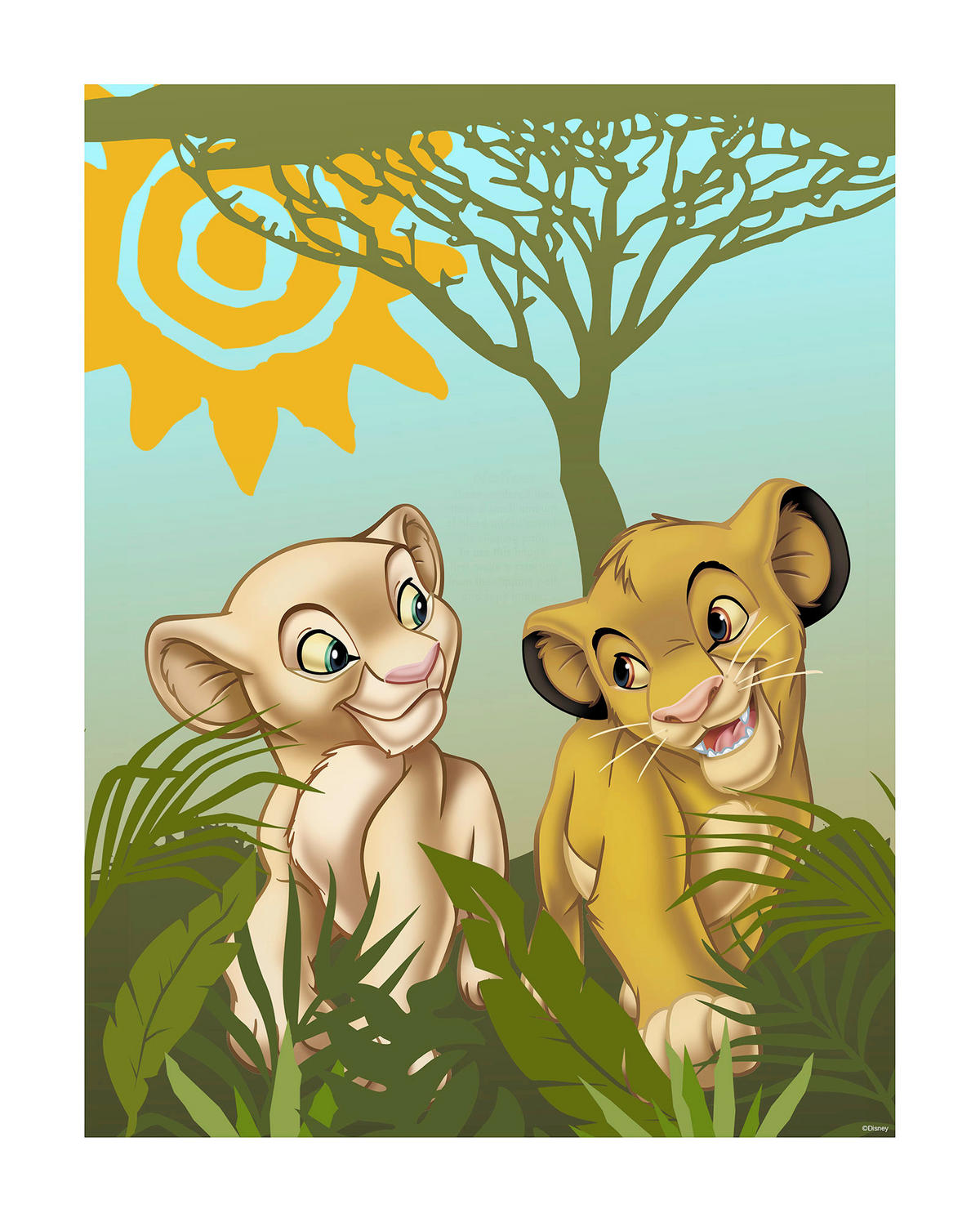 Komar Poster Lion King Urembo Meadows Lion King Urembo Meadows - Komar