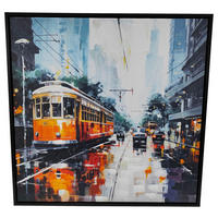 Ölgemälde Straße Ölgemälde_Straßenbahn
