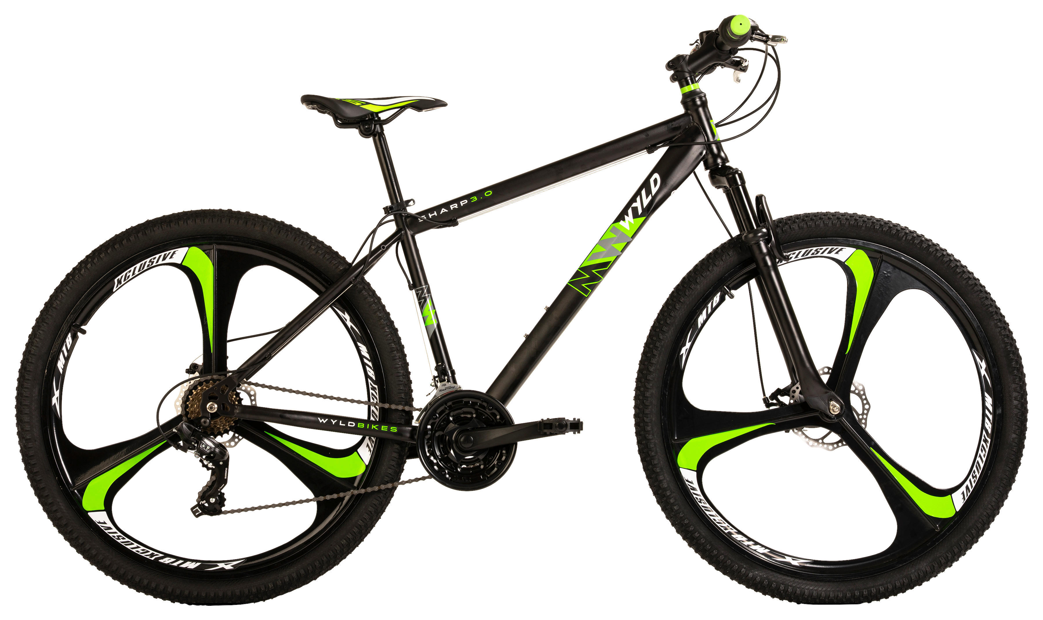 WYLD Mountain-Bike Sharp SHARP 3.0 29 Zoll Rahmenhöhe 46 cm 21 Gänge schwarz schwarz ca. 29 Zoll Sharp - schwarz - WYLD