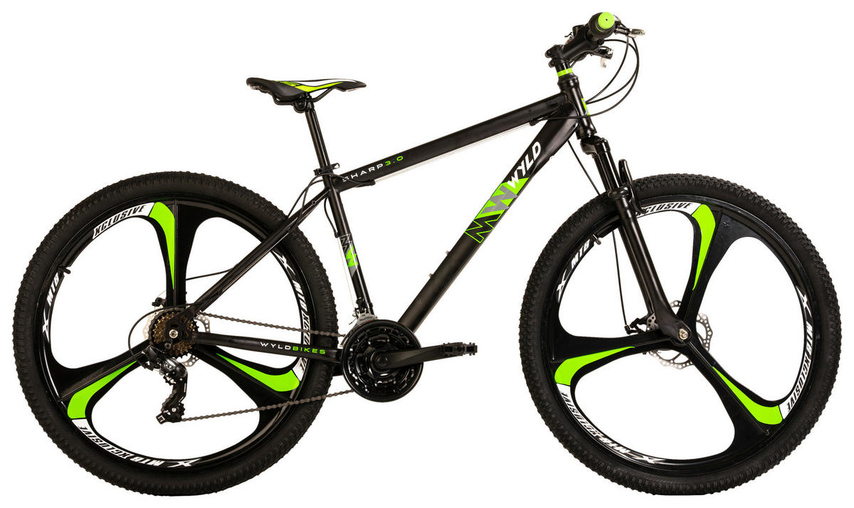 WYLD Mountain-Bike Sharp SHARP 3.0 29 Zoll Rahmenhöhe 46 cm 21 Gänge schwarz schwarz ca. 29 Zoll Sharp - schwarz - WYLD