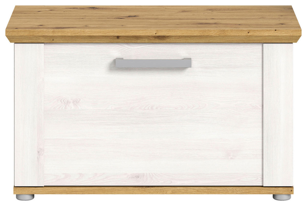 Sitzbank Verona Sibiu Lärche Nachbildung Eiche Artisan Nachbildung B/H/T: ca. 80x47x39 cm Verona - Eiche (80,00/47,00/39,00cm) - xonox.home