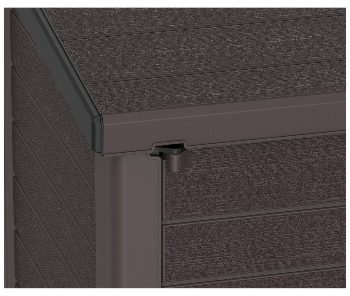 VCM Mülltonnenbox 2er StoreAway braun Kunststoff B/H/L: ca. 145x125x83 cm StoreAway - braun (83,00/145,00/125,00cm) - VCM