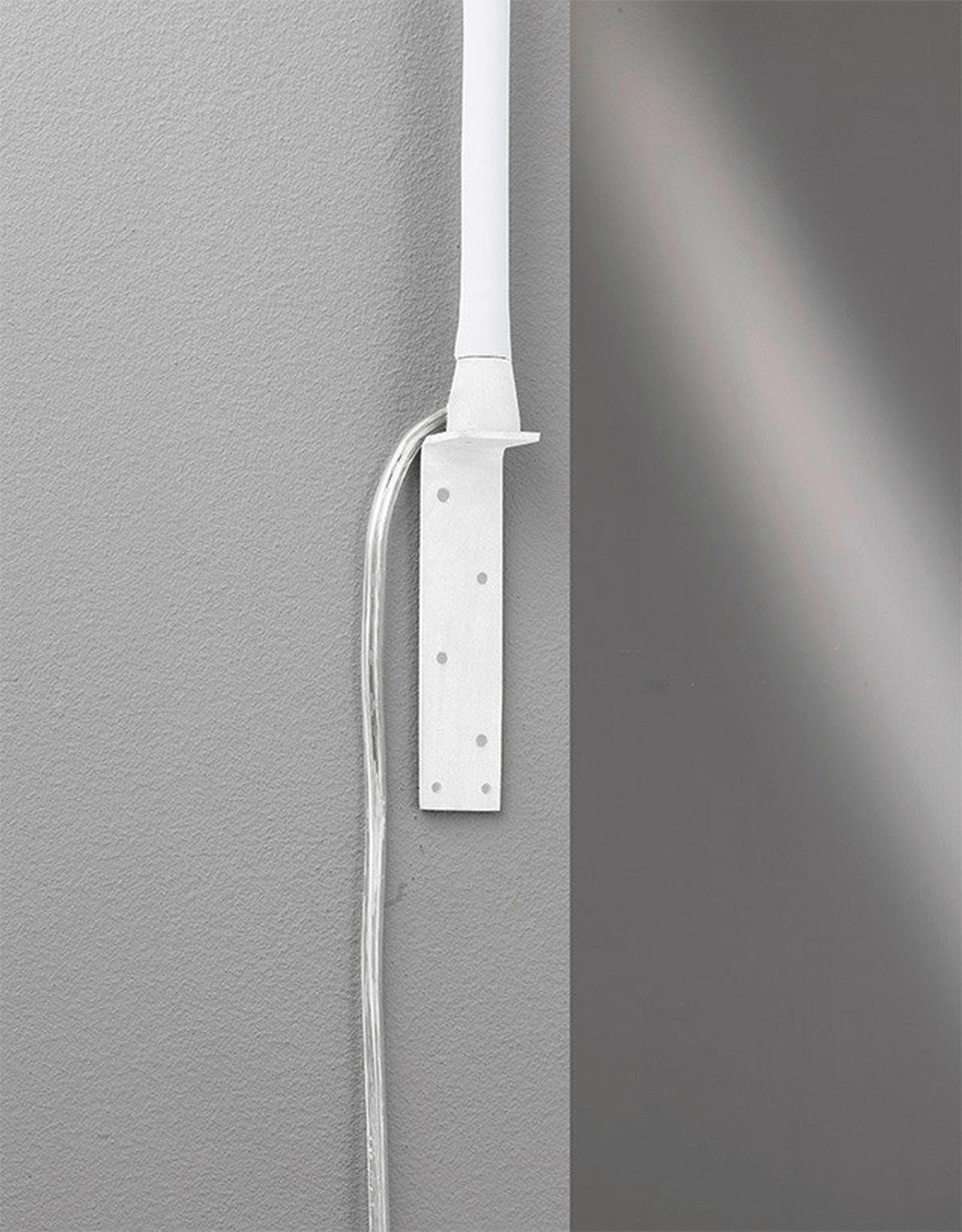 Fischer & Honsel LED-Wandspot 30169 weiß Metall B/H/T: ca. 4x61x4 cm 1 Brennstellen Sten - weiß (4,00/61,00/4,00cm) - Fischer & Honsel
