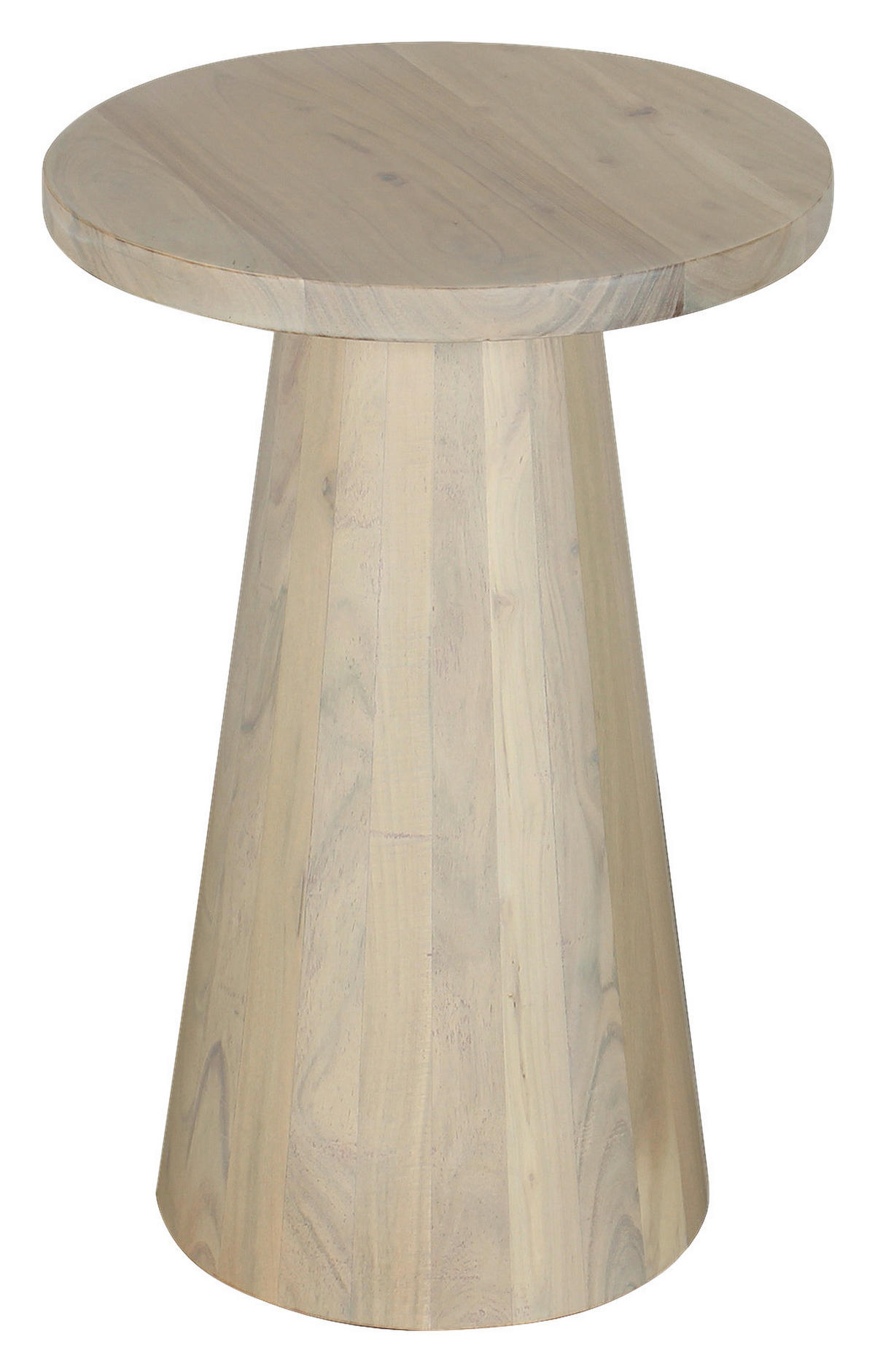 Beistelltisch CONE weiß gekälkt Akazie H/D: ca. 60x35 cm CONE - weiß (35,00/60,00cm) - byLIVING