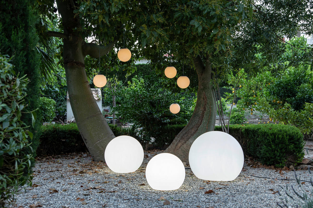 NewGarden LED-Leuchtkugel transparent Polyethylen B/H/L: ca. 50x44x50 cm BULY 50 - transparent (50,00/50,00/44,00cm) - NewGarden