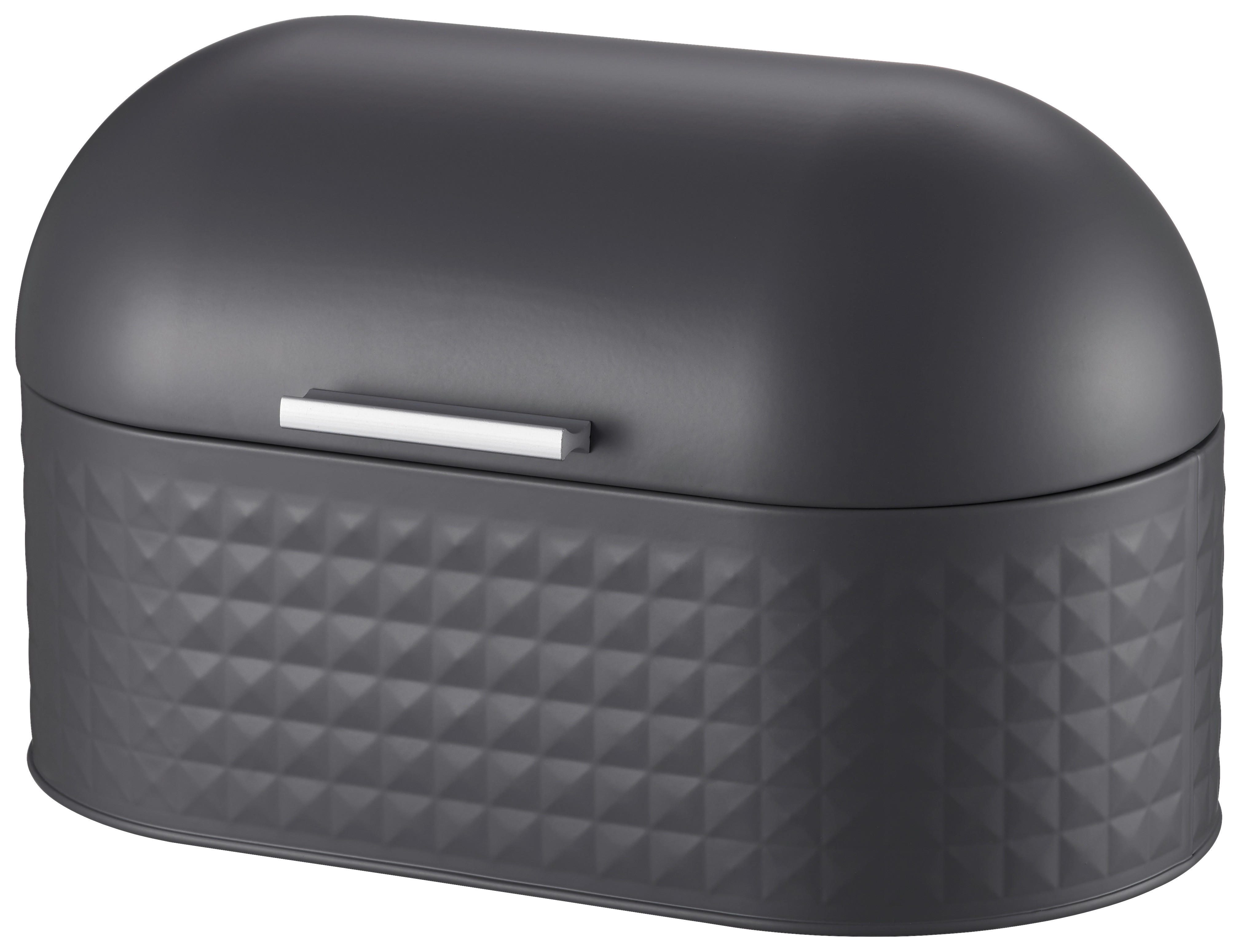 MICHELINO Brotkasten grau Eisen B/H/L: ca. 20x19,5x33,5 cm Brotkasten_M - silber/grau (33,50/20,00/19,50cm) - MICHELINO