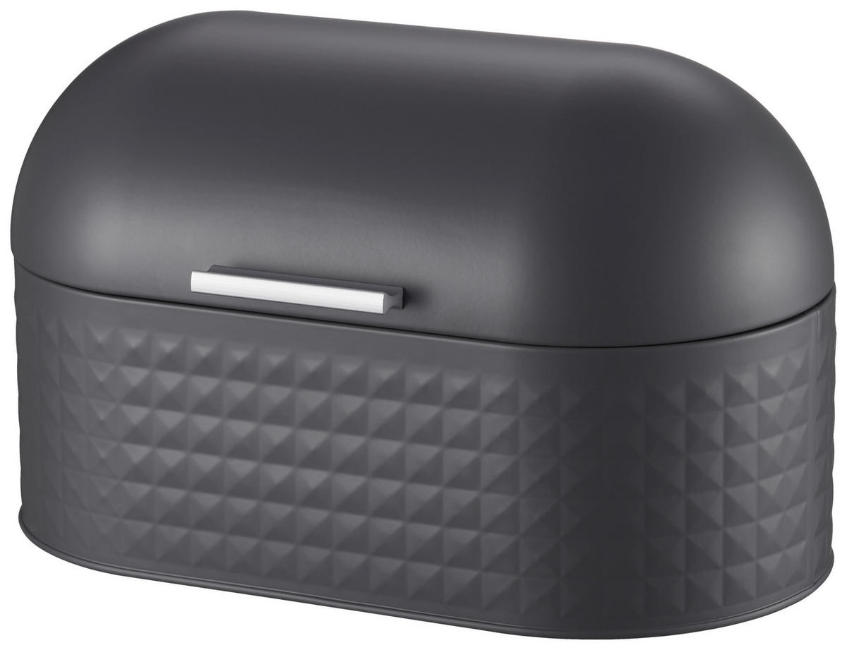 MICHELINO Brotkasten grau Eisen B/H/L: ca. 20x19,5x33,5 cm Brotkasten_M - silber/grau (33,50/20,00/19,50cm) - MICHELINO