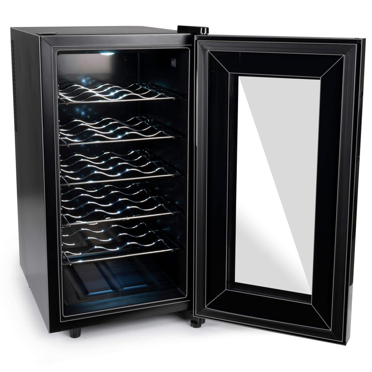 Alpina Weinkühlschrank CW-52H schwarz B/H/T: ca. 35x66x49 cm Weinkühlschrank - schwarz (35,00/66,00/49,00cm) - Alpina