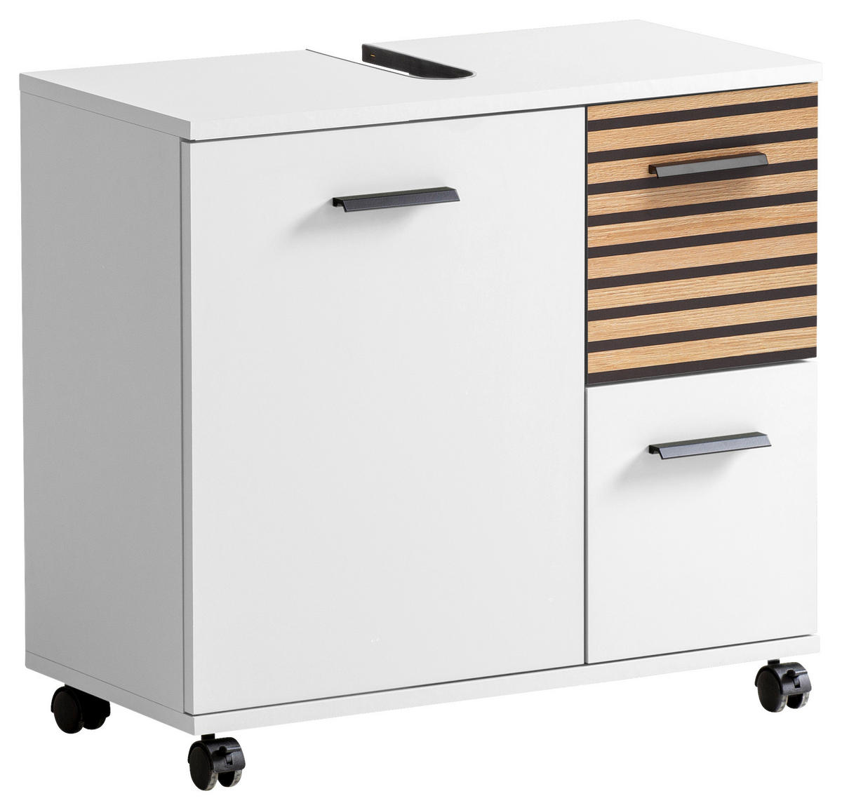 Waschbeckenunterschrank Katta weiß matt B/H/T: ca. 65,1x60x32 cm Katta - weiß (65,10/60,00/32,00cm) - Schildmeyer