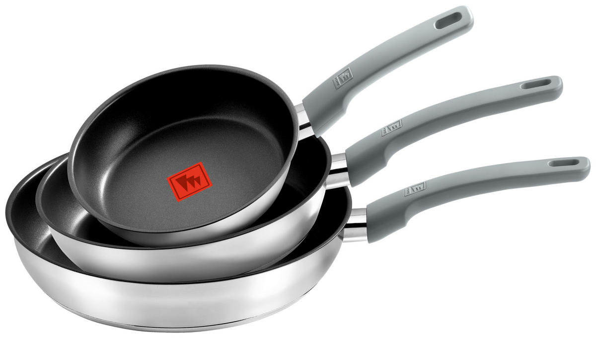 Monix Pfannenset Elite silber Edelstahl 3 tlg. Elite - silber - Monix