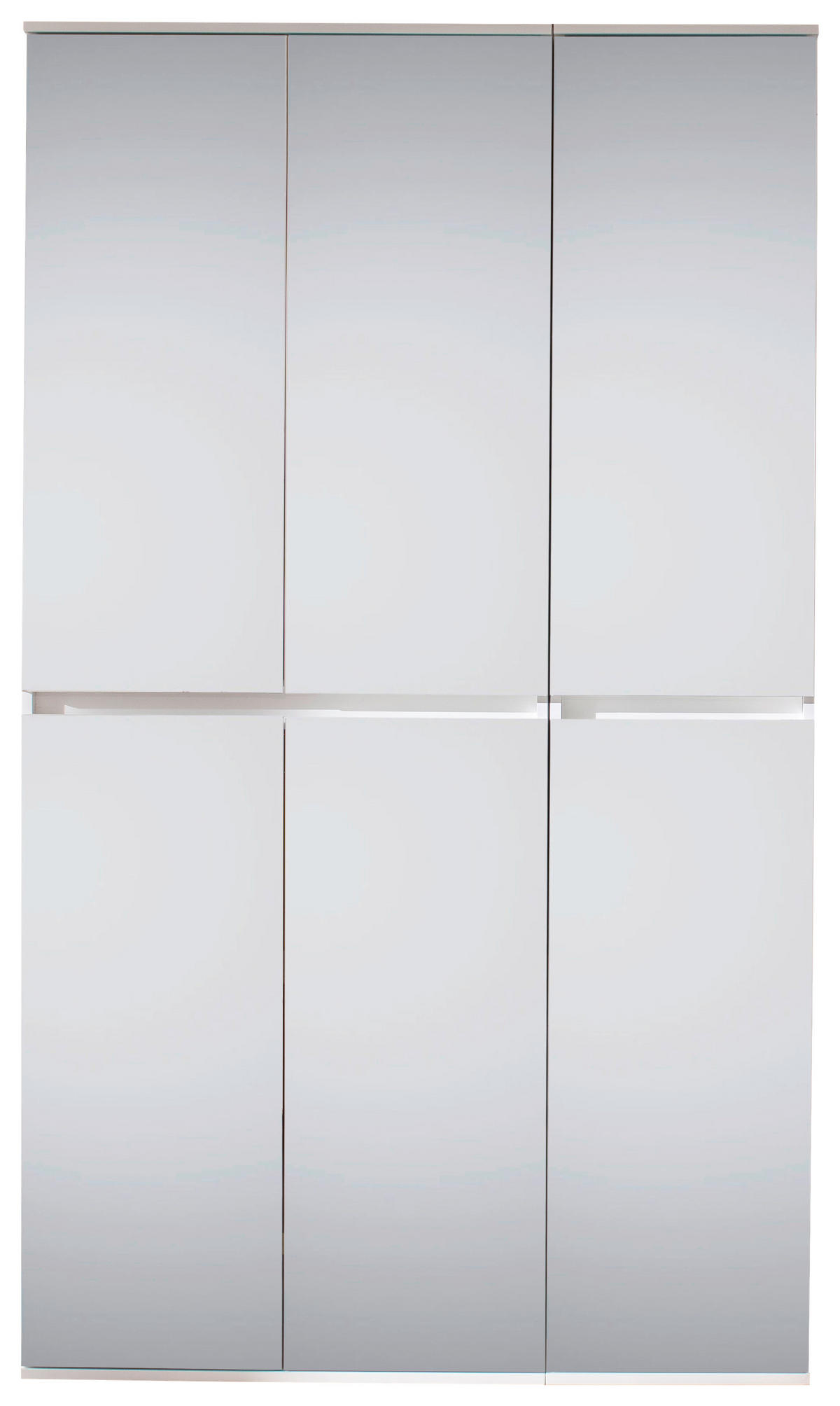 Garderobenschrank Mirror weiß B/H/T: ca. 111x191x34 cm Mirror - weiß (111,00/191,00/34,00cm) - Trendteam