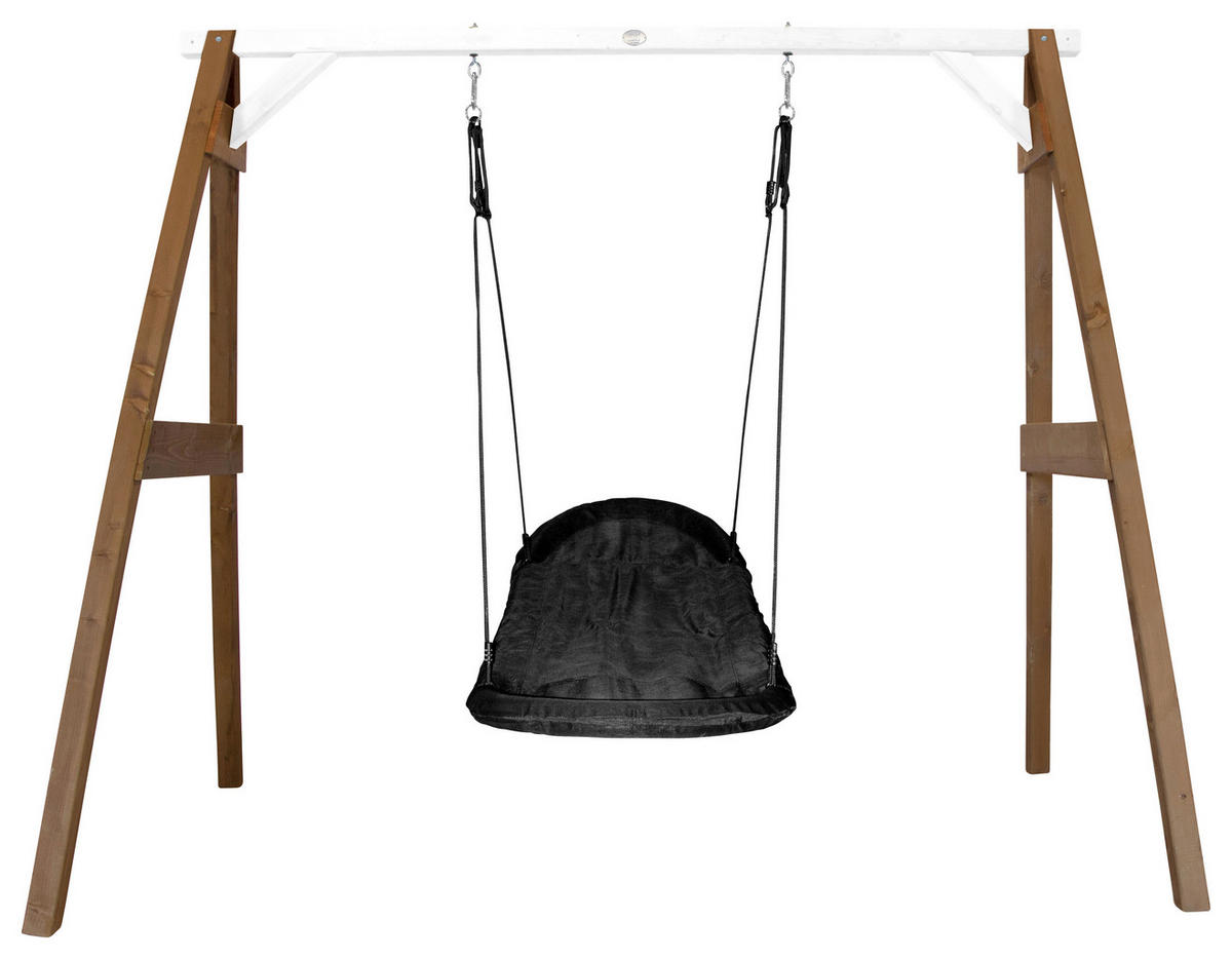 AXI Nestschaukel Roxy braun B/H/L: ca. 254x207x160 cm Roxy - braun/weiß (160,00/254,00/207,00cm) - AXI