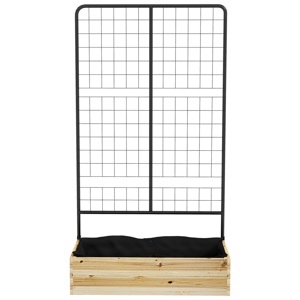 Outsunny Gartenbeet natur Polypropylen B/H/L: ca. 38x80x145 cm Gartenbeet - natur (145,00/38,00/80,00cm) - Outsunny