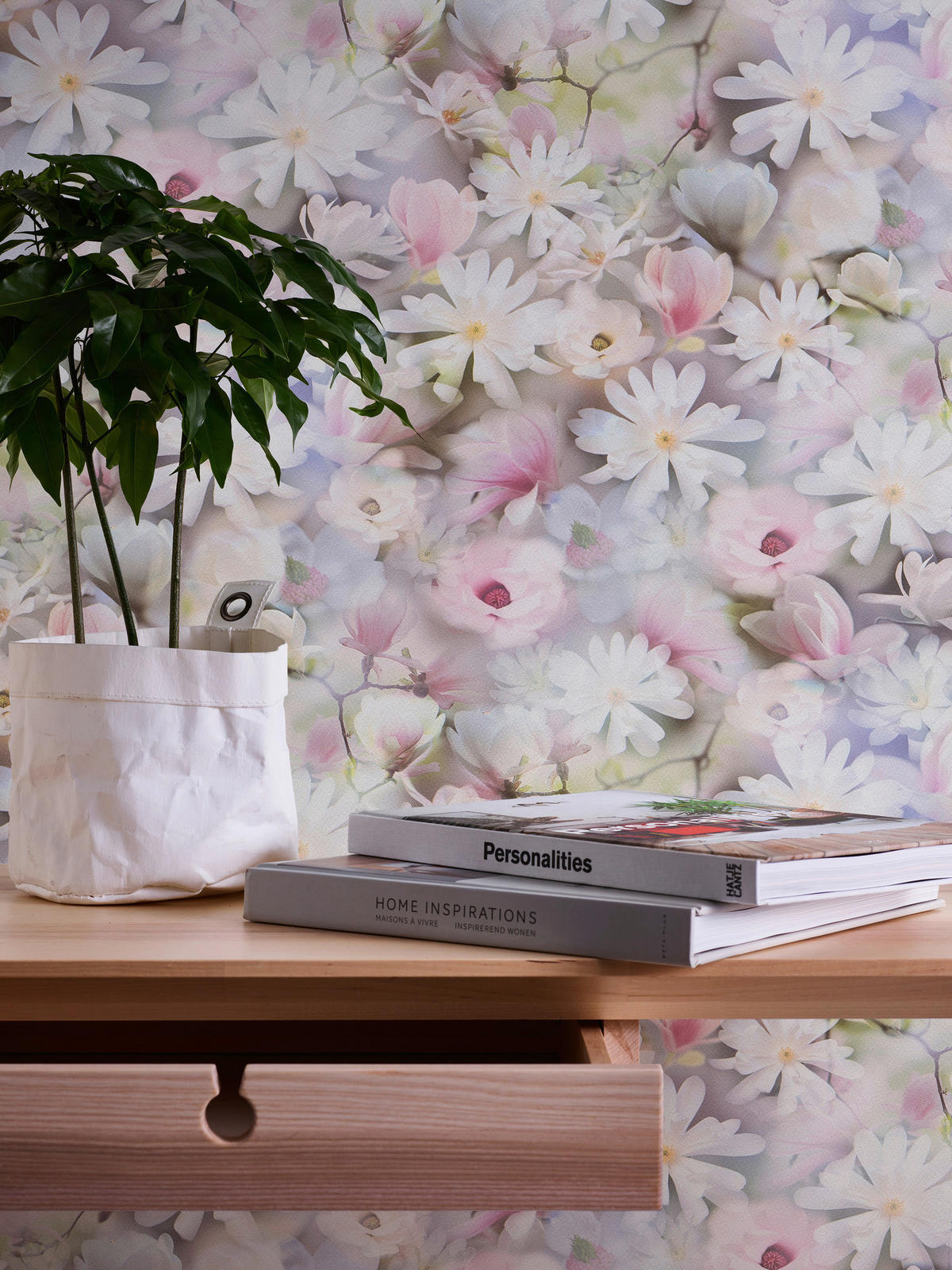 A.S.Creation Papiertapete rosa weiß lila B/H/D: ca. 53x1005x7,1 cm Papiertapete - lila/weiß (7,10/1005,00cm) - A.S.Creation