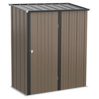 Outsunny Gartenhaus braun B/H/L: ca. 94,5x196x161,5 cm Gartenhaus - braun (161,50/94,50/196,00cm) - Outsunny