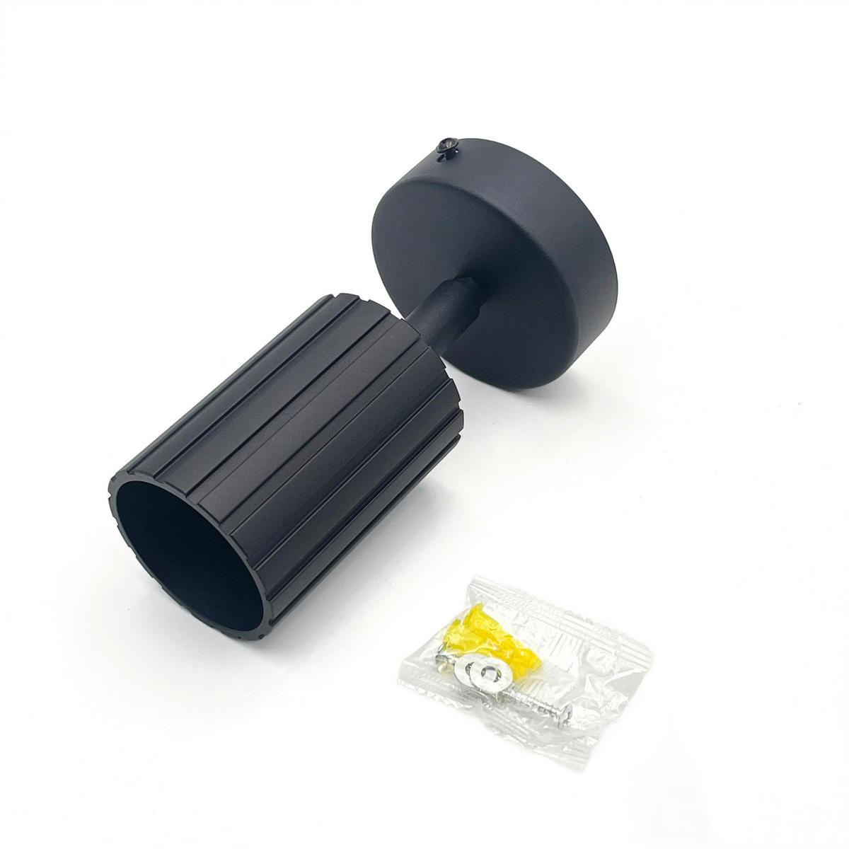 Lamkur Wandleuchte schwarz Stahl B/H/L: ca. 8x16x8 cm GU10 1 Brennstellen Prisma - schwarz (8,00/8,00/16,00cm) - Lamkur