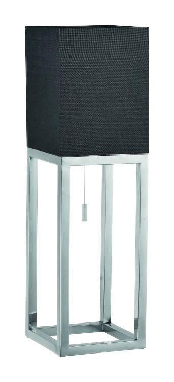 Näve Leuchten Tischleuchte NV3131822 schwarz Metall Kunststoff Textil B/H/L: ca. 19x65x19 cm E27 1 Brennstellen Alfa - schwarz (19,00/19,00/65,00cm) - Näve Leuchten