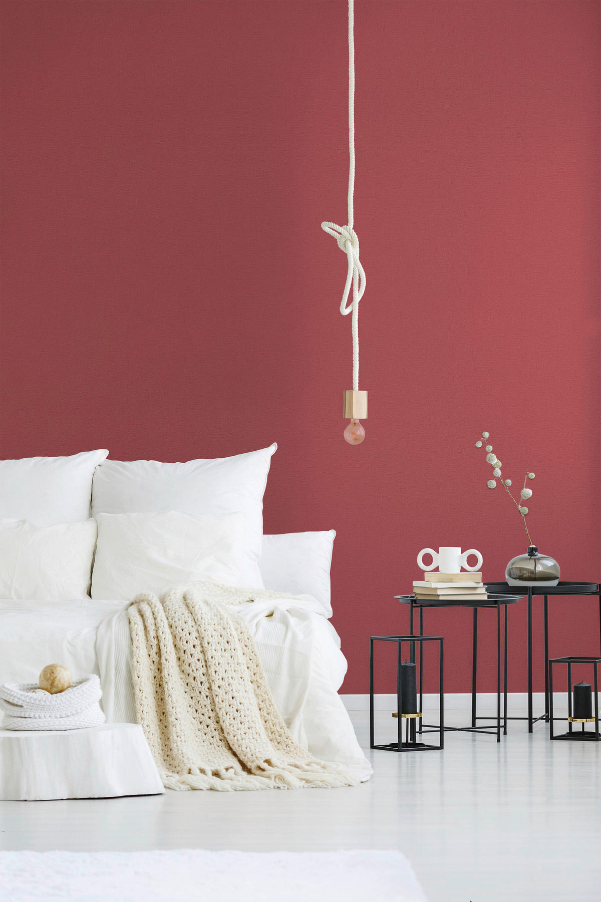 A.S.Creation Vliestapete Attractive Uni rot B/L: ca. 53x1005 cm Attractive - rot (53,00/1005,00cm) - A.S.Creation