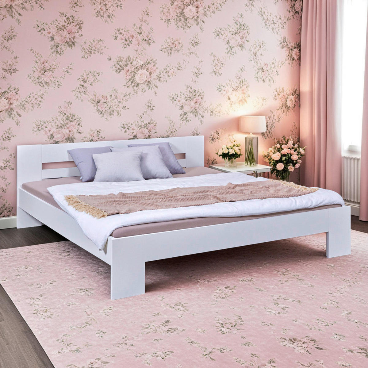 Bett Annik 180x200 weiß Annik 180x200 - weiß (204,00/186,00/71,00cm) - Inter Link