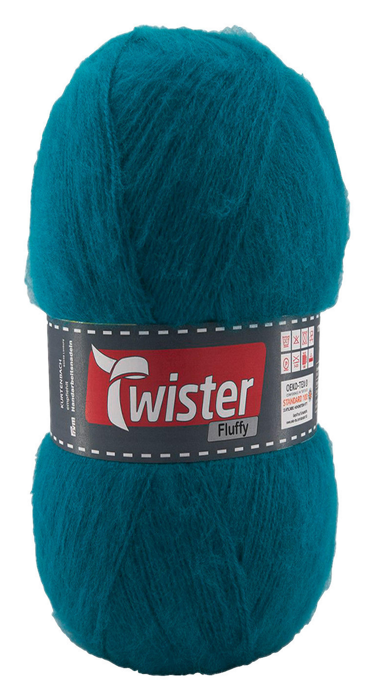 Handstrickgarn Fluffy petrol L: ca. 16000 cm Fluffy - petrol (16000,00cm) - Twister