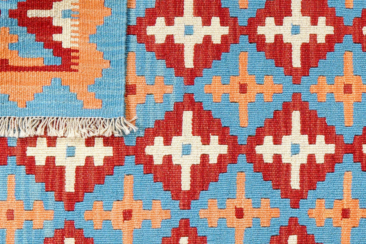 PersaTepp Teppich Kelim Gashgai rot B/H/L: ca. 82x1x129 cm Kelim Gashgai - orange/rot (129,00/82,00/1,00cm) - PersaTepp