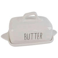 Butterdose weiß Porzellan B/H/L: ca. 12x12x23 cm Butterdose - weiß (23,00/12,00/12,00cm)