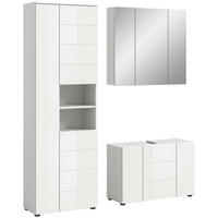 Badezimmer-Set VIRA weiß weiß Hochglanz B/H/T: ca. 157x190x34 cm VIRA - weiß (157,00/190,00/34,00cm) - xonox.home