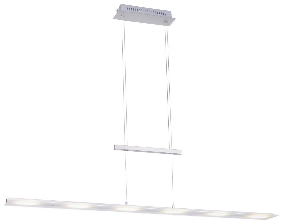 Just Light Pendelleuchte 15880-55 Nele silber Metall Kunststoff B/H/T: ca. 130x150x12 cm LED-Pendelleuchte_Nele stahl - silber (130,00/150,00/12,00cm) - Just Light
