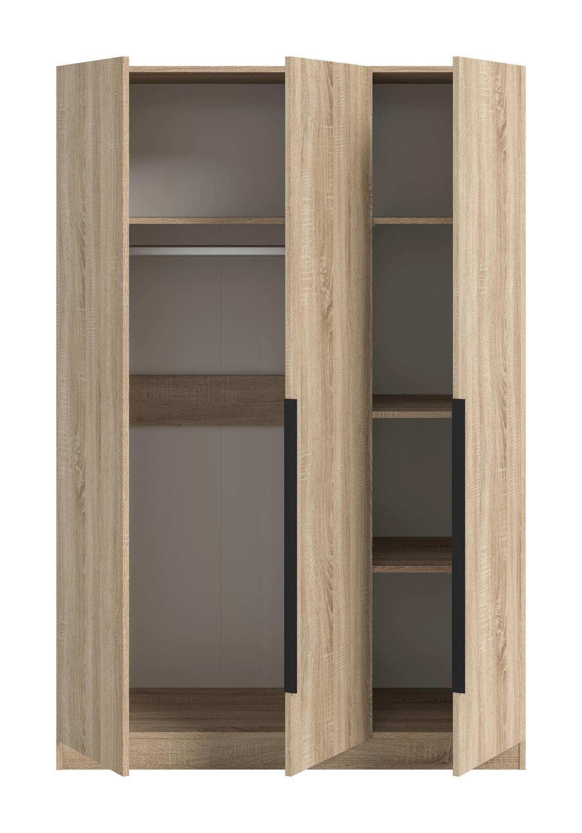 Kleiderschrank KOPENHAGEN Eiche Sonoma Nachbildung B/H/T: ca. 120x181x52 cm KOPENHAGEN - Eiche (120,00/181,00/52,00cm) - xonox.home