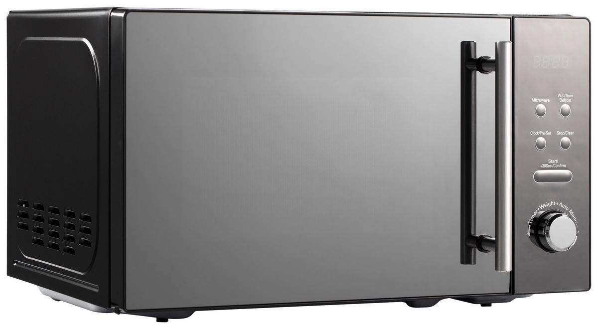 POCOline Mikrowelle AM720C3D-PM schwarz Metall B/H/T: ca. 44x26x35 cm ca. 20 l Mikrowelle_Bangkok - schwarz/Chrom (44,00/26,00/35,00cm) - POCOline