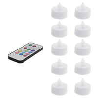 HI LED-Teelichter weiß LED-Teelichtset_10tlg. - weiß - HI