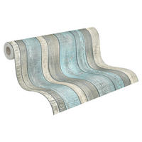 A.S.Creation Vliestapete Best of Wood`n Stone 2nd Edition Holzoptik blau grau B/L: ca. 53x1005 cm Best of Wood`n Stone 2nd Edition - blau/grau (53,00/1005,00cm) - A.S.Creation